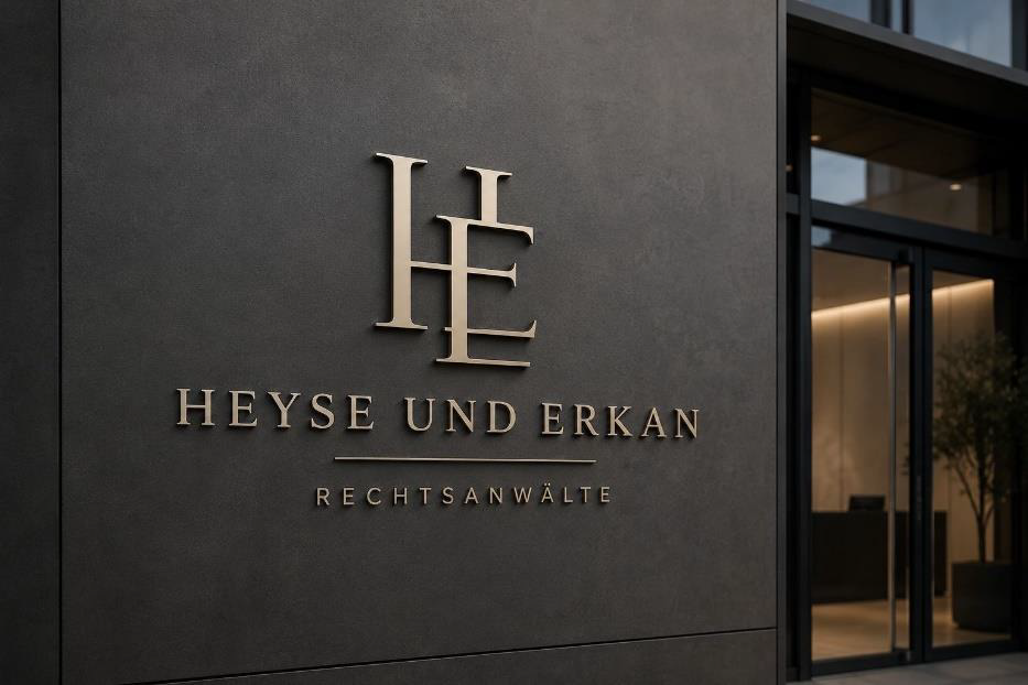 Kanzleischild der Kanzlei Heyse | Erkan Rechtsanwälte